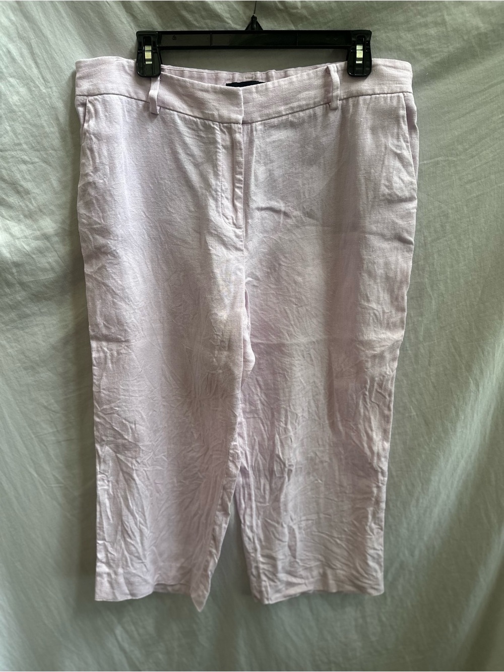 Talbots Light Pink Linen Crop Pants - Size 12P